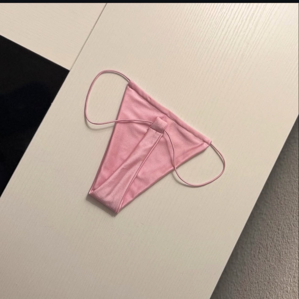 Pink Micro Triangle Bikini Set - Picture 2 of 3